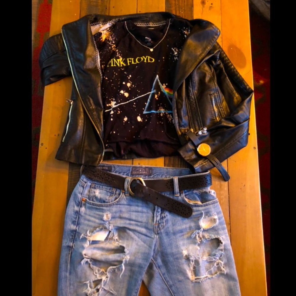 Distressed Pink Floyd Shirt